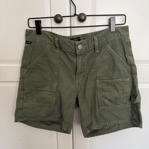 Citizens of Humanity  Green Cargo Shorts